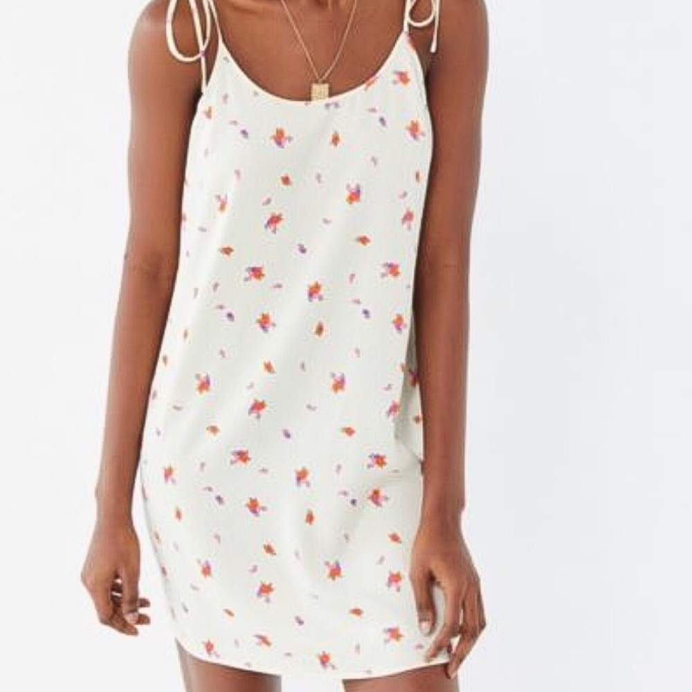 UO Tie Shoulder Mini Slip Dress